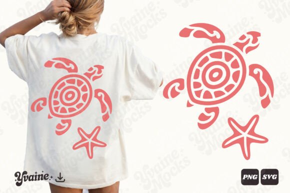 Download Boho Sea Turtle Coastal Summer PNG SVG - Coast Collection