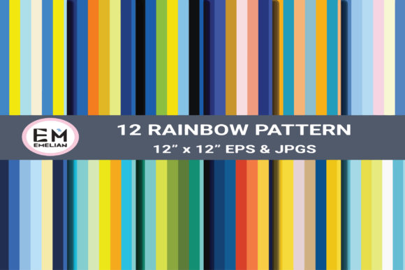 Download Rainbow Patterns, Digital Paper - Premium Resources